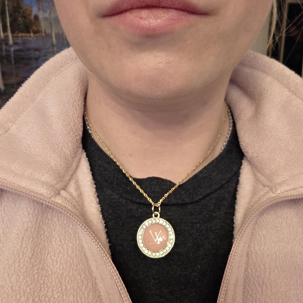 One of a kind, upcycled Louis Vuitton pendant zipper pull Pendant Necklace - Picture 9 of 11